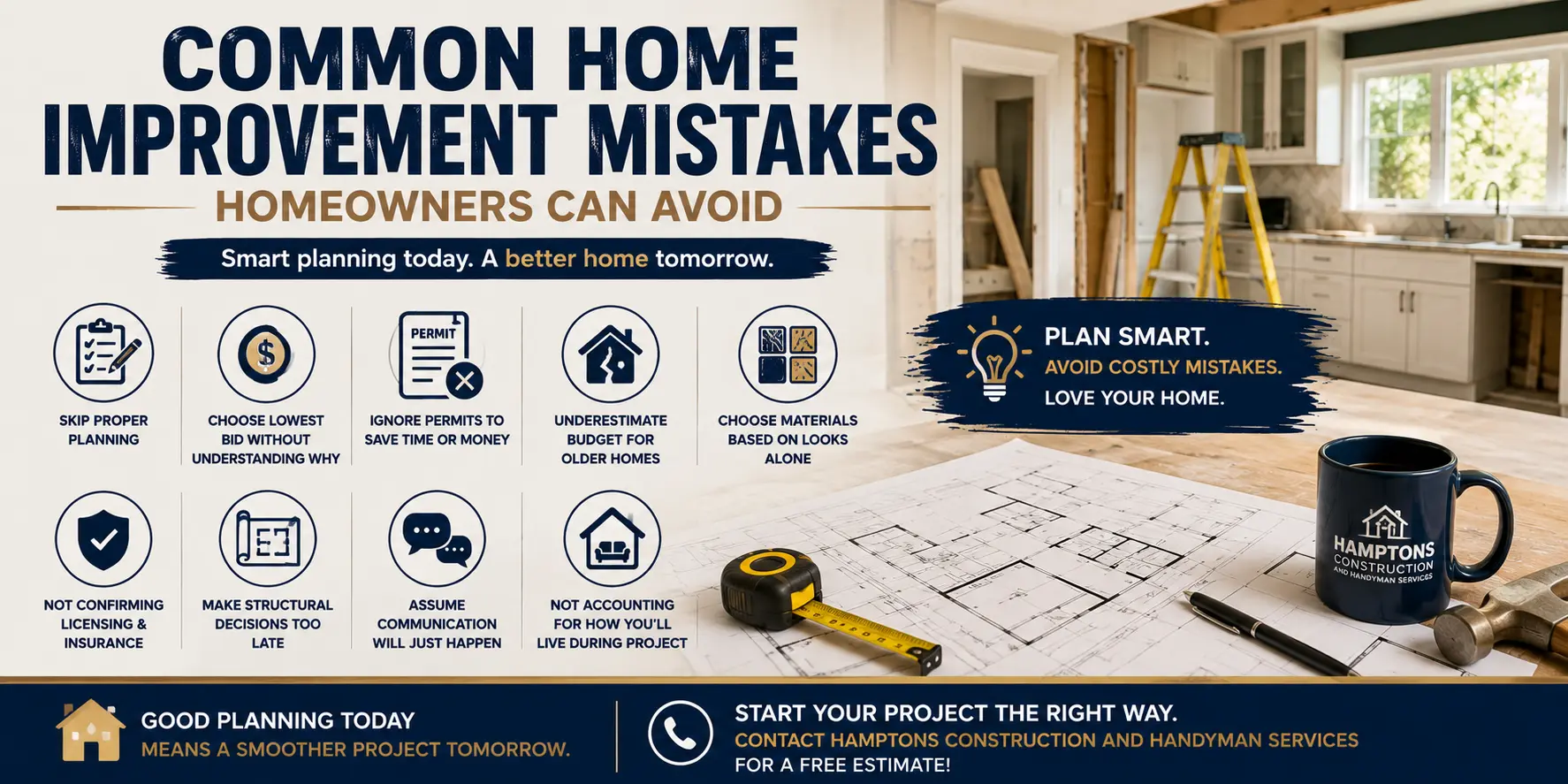 Common Home Improvement Mistakes Homeowners Can Avoid